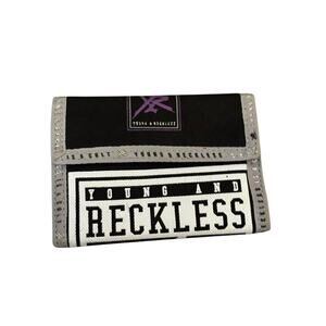 Young And Reckless Multicolor Purple Designer Graphic Tri-fold Skater Wallet